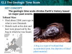 12.2 The Geologic Time Scale