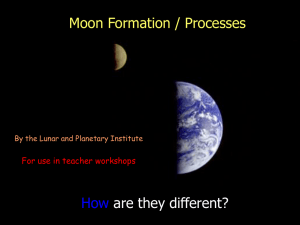 Moon Formation and Processes