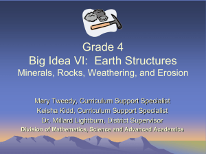 SC.4.E.6.1, 6.2 Rocks, Minerals