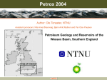 Petroleum Geology and Reservoirs of the Wessex Basin