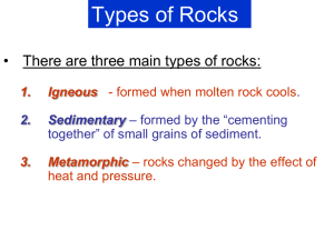 Types of Rocks