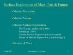 Surface Exploration of Mars