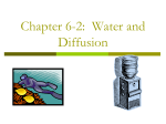 Chapter 6-2: Water and Diffusion