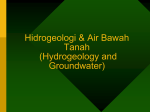 Hidrogeologi & Air Bawah Tanah