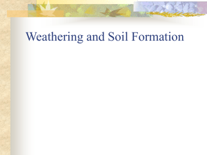 Weathering and Soil Formation Uniformitarianism The principal that
