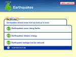 4.1 KEY CONCEPT SUMMARY Earthquakes occur along faults.