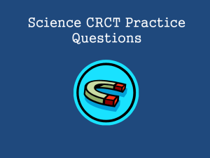 Science CRCT Practice Questions
