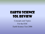 Earth Science Dept SOL Review Powerpoint