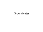 Groundwater and Atmosphere