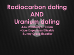 Radiocarbon dating