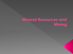 Mineral Resources and Mining