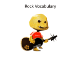 Rock Vocabulary