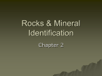 Rocks & Mineral Identification