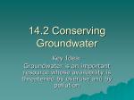 14.2 Conserving Groundwater