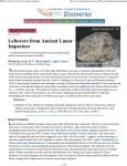 PSRD: Leftovers from Ancient Lunar Impactors