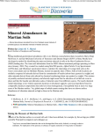 January 31, 2011 PSRD: Mineral Abundances in Martian Soils