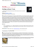 Getting to Know Vesta PSRD: Getting to Know Vesta