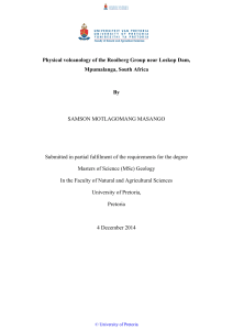 Physical volcanology of the Rooiberg Group near Loskop Dam, By