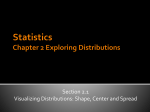 Statistics Chapter 2 Exploring Distributions