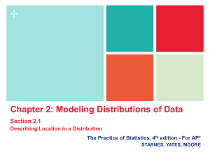 + Section 2.1 Describing Location in a Distribution