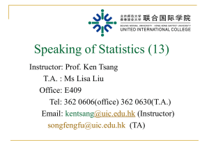 Introduction: Descriptive Statistics