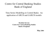 Centre for Central Banking Studies Bank of England