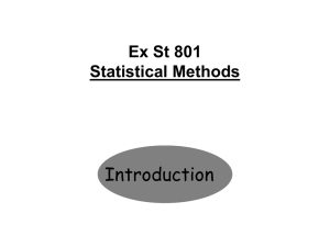 Ex St 801 Statistical Methods