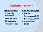 Statistics review - University of British Columbia