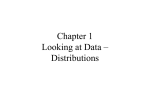 Chapter 1 Looking at Data – Distributions