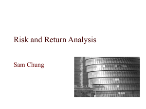 Risk and Return Analysis