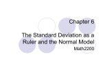 Chapter 6 The Standard Deviation as a Ruler and the Normal