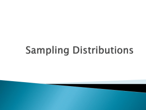 Sampling Distributions