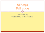 STA 291 Fall 2007