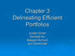 Chapter 3 Delineating Efficient Portfolios