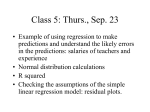 Class 5: Thurs., Sep. 23 - University of Pennsylvania