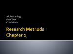 Research Methods Chapter 2 - Pine Tree Independent School