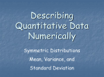 Describing Quantitative Data Numerically