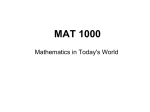 MAT 1000 - Wayne State University