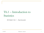 T6.1 – Introduction to Statistics