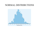 NORMAL DISTRIBUTIONS