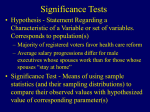 Significance Tests - University of Florida