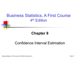 Business Statistics: A First Course -
