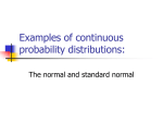 The Normal Distribution