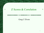 Z Scores & Correlation