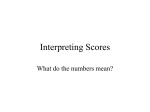 Interpreting Scores