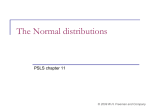 The Normal distributions