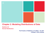 The Standard Normal Distribution