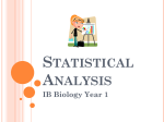 1 - Statistical Analysis