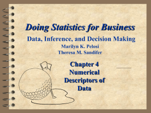 Doing Statistics for Business Data, Inferences