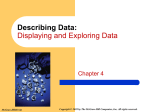 Describing Data: Displaying and Exploring Data